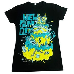 New found Glory concert Tee 10th year anniversary self titled Tour Medium NWOT